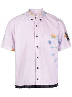 ROMEO HUNTE рубашка с короткими рукавами и эффектом разбрызганной краски