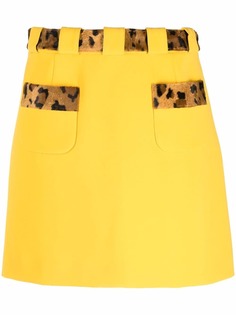 Moschino юбка с леопардовым принтом