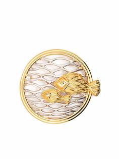 LANVIN Pre-Owned 1980s engraved fish brooch