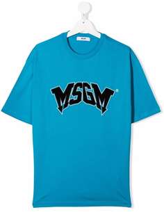 MSGM Kids футболка с логотипом