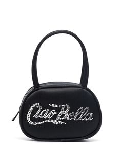 Amina Muaddi мини-сумка Ciao Bella с кристаллами