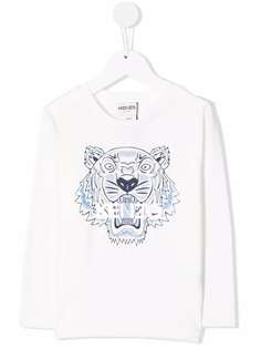 Kenzo Kids топ с длинными рукавами и логотипом