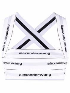 Alexander Wang укороченный топ с логотипом