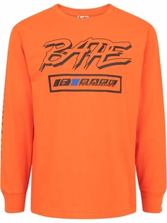 A BATHING APE® футболка Motor Sport с длинными рукавами Bape