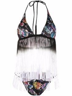 Missoni бикини с бахромой и принтом