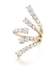 Melissa Kaye кольцо Aria из желтого золота с бриллиантами
