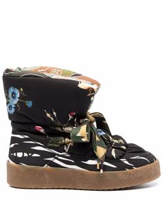 Khrisjoy дутые ботинки с принтом