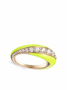 Melissa Kaye кольцо Remi из желтого золота с бриллиантом