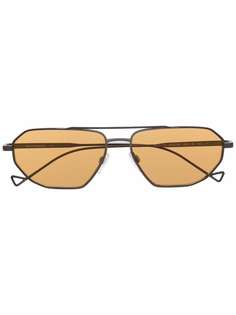 Emporio Armani затемненные солнцезащитные очки-авиаторы