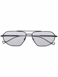 Emporio Armani затемненные солнцезащитные очки-авиаторы