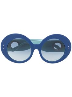 Linda Farrow солнцезащитные очки Danyale в массивной оправе