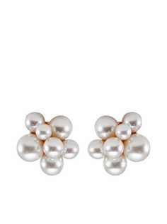 Kenneth Jay Lane серьги-клипсы с жемчугом