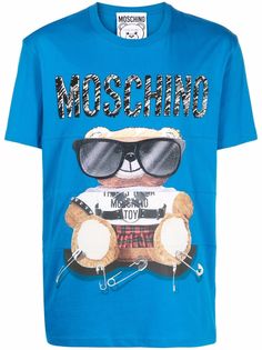 Moschino футболка с логотипом Teddy Bear