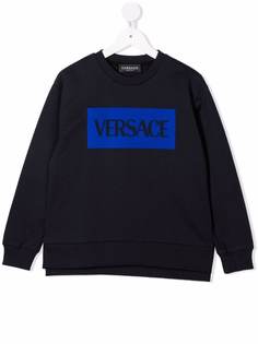 Versace Kids толстовка с логотипом