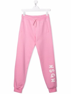 MSGM Kids спортивные брюки с логотипом