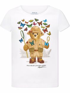 Ralph Lauren Kids футболка с принтом Polo Bear