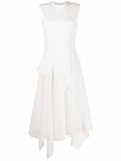JW Anderson асимметричное платье без рукавов с драпировкой