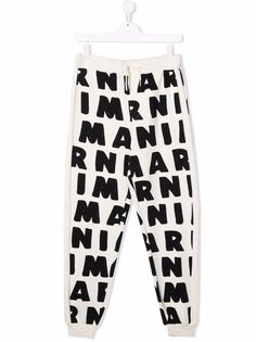 Marni Kids спортивные брюки с логотипом