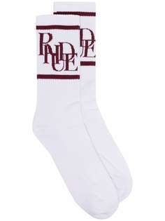 Rhude полосатые носки с логотипом