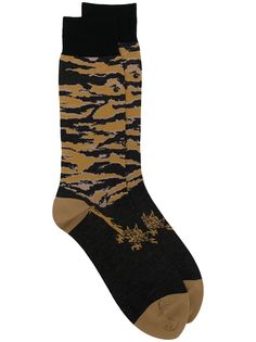 Maharishi носки с тигровым принтом