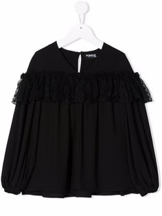 DONDUP KIDS блузка с длинными рукавами и оборками