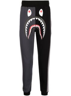 A BATHING APE® спортивные брюки с принтом Monster Bape
