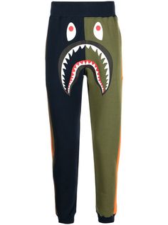 A BATHING APE® спортивные брюки с принтом Monster Bape