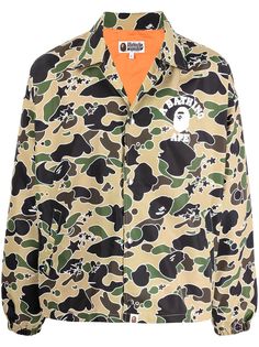 A BATHING APE® куртка-рубашка с камуфляжным принтом Bape