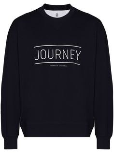 Brunello Cucinelli толстовка с круглым вырезом и логотипом