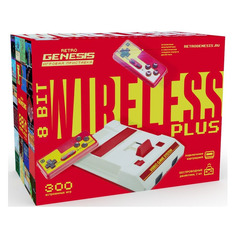 Игровая консоль RETRO GENESIS 8 Bit Wireless Plus, белый/красный