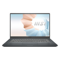 Ноутбук MSI Modern 15 A11SBU-476RU, 15.6", IPS, Intel Core i7 1165G7 2.8ГГц, 8ГБ, 512ГБ SSD, NVIDIA GeForce MX450 - 2048 Мб, Windows 10, 9S7-155266-476, серый