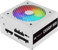 Блок питания Corsair CX550F RGB 550W (белый)