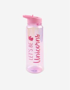 Розовая бутылка для воды с единорогом Gloria Jeans