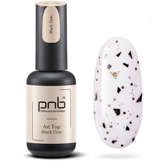 PNB, Топ для гель-лака Art, Black Dots, 8 мл