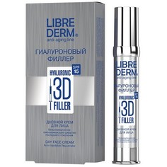 LIBREDERM, Дневной крем для лица Hyaluronic «3D-филлер», SPF 15, 30 мл