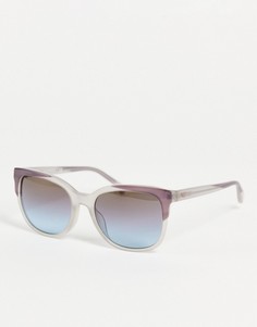 Квадратные солнцезащитные очки Emporio Armani-Серый