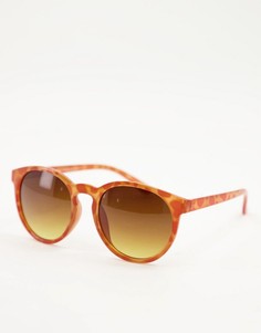 Оранжевые солнцезащитные очки в стиле преппи с черепаховой оправой Accessorize Pip-Оранжевый цвет