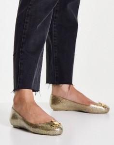 Золотистые мыльницы с блестками Vivienne Westwood for Melissa-Золотистый