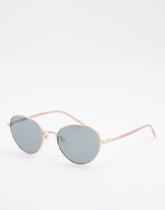 Солнцезащитные очки-авиаторы Moschino Love-Золотистый