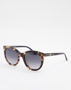 Солнцезащитные очки с круглыми стеклами Juicy Couture-Коричневый цвет