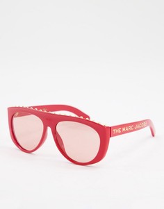 Солнцезащитные очки с линзами в круглой оправе Marc Jacobs 492/S-Красный