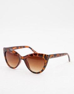 Солнцезащитные очки «кошачий глаз» в оправе с черепаховым дизайном Accessorize Ava-Коричневый цвет