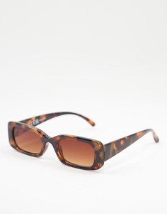 Солнцезащитные очки в прямоугольной оправе с черепаховым дизайном Liars & Lovers-Коричневый цвет