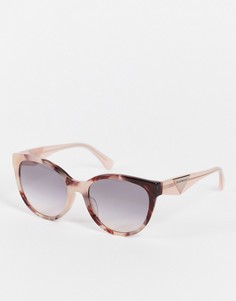Круглые солнцезащитные очки Emporio Armani-Розовый цвет