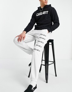 Серые спортивные штаны с логотипом-орбитой Carhartt WIP-Серый