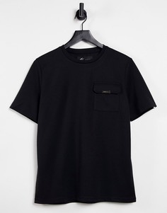 Черная футболка с карманом Mauvais-Черный