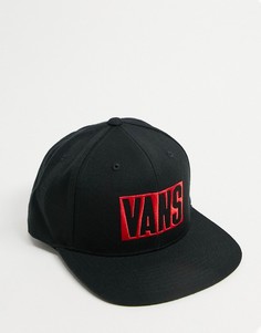 Черная кепка с регулируемым ремешком Vans New Stax-Черный цвет