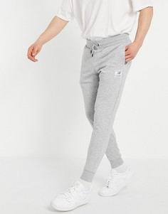 Серые джоггеры с логотипом New Balance-Серый
