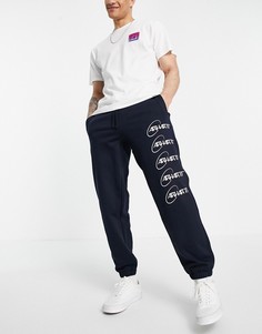 Темно-синие спортивные штаны с логотипом-орбитой Carhartt WIP-Темно-синий