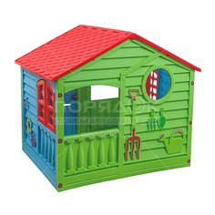 Игровой Центр PalPlay Домик 360 Д-360 красный/голубой/зеленый, 140х110х117.5 см